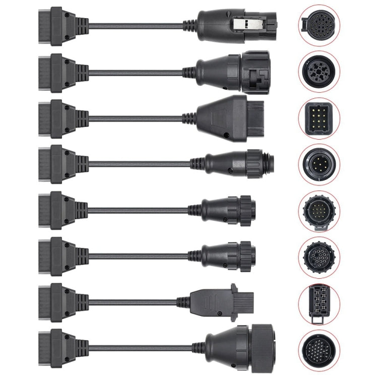 8 in 1 Truck TCS Auto Tool OBD2 Diagnostic Conversion Cable, 8 in 1 Truck Conversion Cable