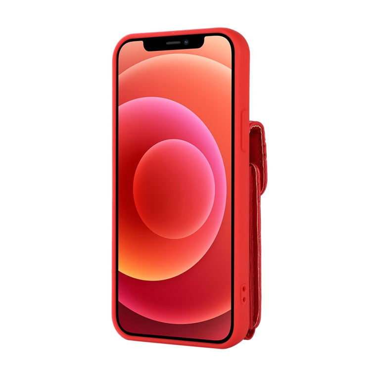 For iPhone 11 Card Slot Leather Phone Case(Red)