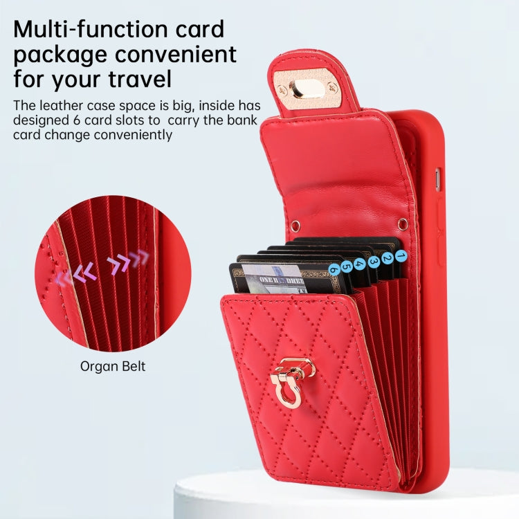 For iPhone 11 Card Slot Leather Phone Case(Red)