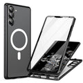 HD Full Cover Magsafe Magnetic Metal Tempered Glass Phone Case, For Samsung Galaxy S23+ 5G, For Samsung Galaxy S23 5G, For Samsung Galaxy S22+ 5G, For Samsung Galaxy S22 5G