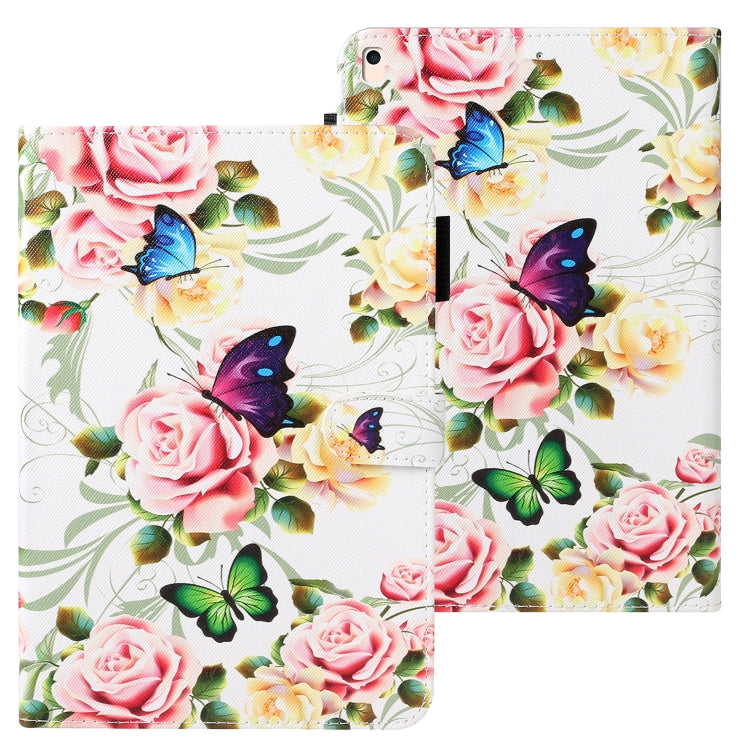 Cross Texture Painted Horizontal  Leather Case with Sleep / Wake-up Function & Card Slot & Holder & Wallet, For iPad 10.2, For iPad Air, For iPad Air 2, For iPad 9.7 inch (2017), For iPad 9.7 (2018), For iPad Pro 9.7, For iPad Mini / 5 / 4 / 3 / 2 /1  ...