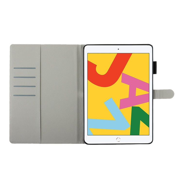 Cross Texture Painted Horizontal  Leather Case with Sleep / Wake-up Function & Card Slot & Holder & Wallet, For iPad 10.2, For iPad Air, For iPad Air 2, For iPad 9.7 inch (2017), For iPad 9.7 (2018), For iPad Pro 9.7, For iPad Mini / 5 / 4 / 3 / 2 /1  ...