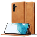 LC.IMEEKE Strong Magnetism Ultra-thin Matte Leather Phone Case, For Samsung Galaxy A34 5G