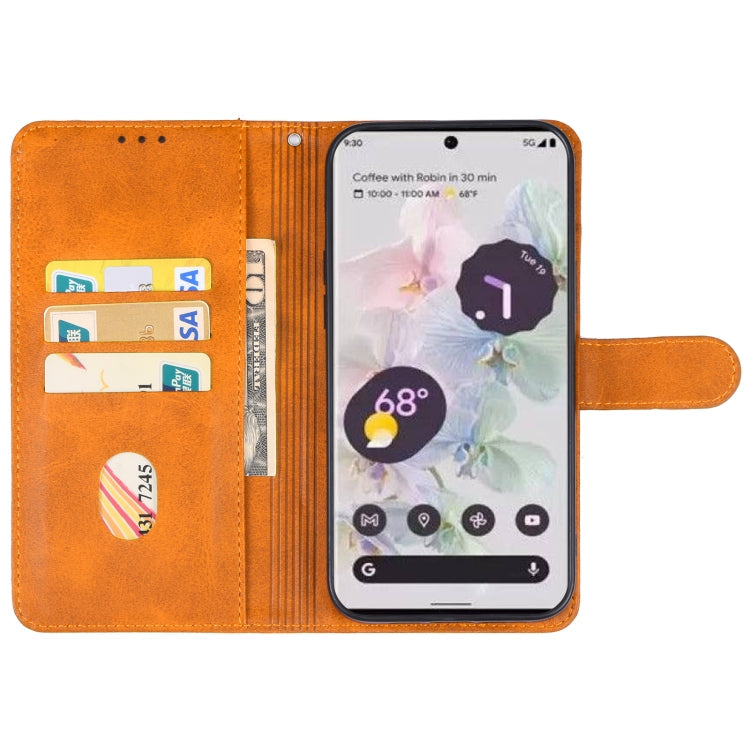 For Google Pixel 8 Leather Phone Case(Brown)