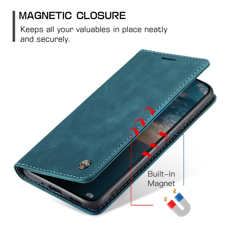For Xiaomi 13 CaseMe 013 Multifunctional Horizontal Flip Leather Phone Case(Blue)
