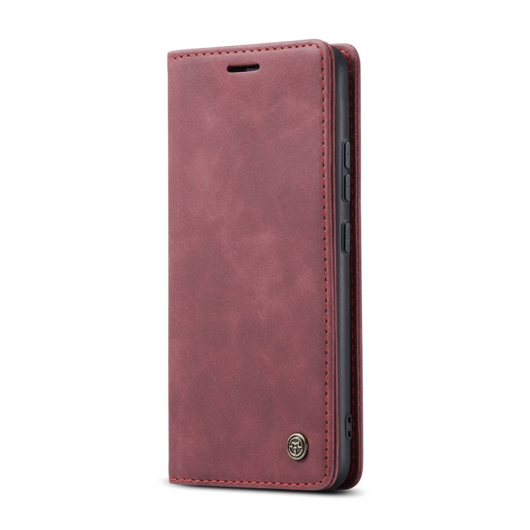 For Xiaomi 13 Lite CaseMe 013 Multifunctional Horizontal Flip Leather Phone Case(Wine Red)