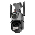 QX81 Humanoid Recognition AI Alarm WIFI Spherical Dual 2MP IP Camera, Plug:UK Plug