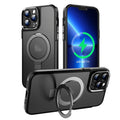 MagSafe Magnetic Metal Holder Phone Case, For iPhone 14, For iPhone 14 Plus, For iPhone 14 Pro, For iPhone 13 Pro Max
