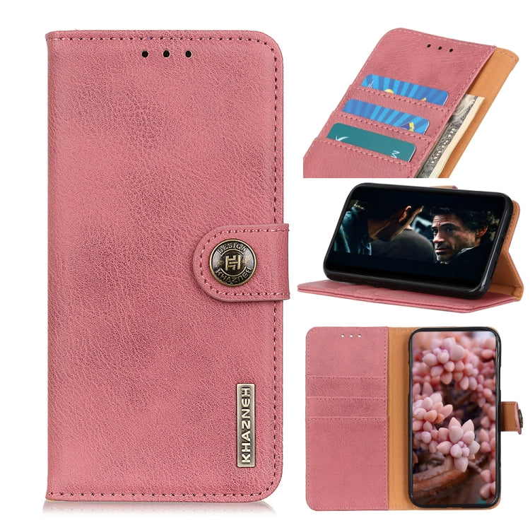 KHAZNEH Cowhide Texture Horizontal Flip Leather Case with Holder & Card Slots & Wallet, For Samsung Galaxy A21s