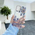 For Samsung Galaxy A14 5G High Translucent Electroplating Flower Pattern TPU + PC Phone Case(Po-phase Flowers)
