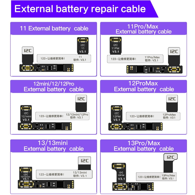 i2C KC01 Multi-function Comprehensive Battery Repair Instrument for iPhone 6-14 Pro Max, Version:High Configuration Version
