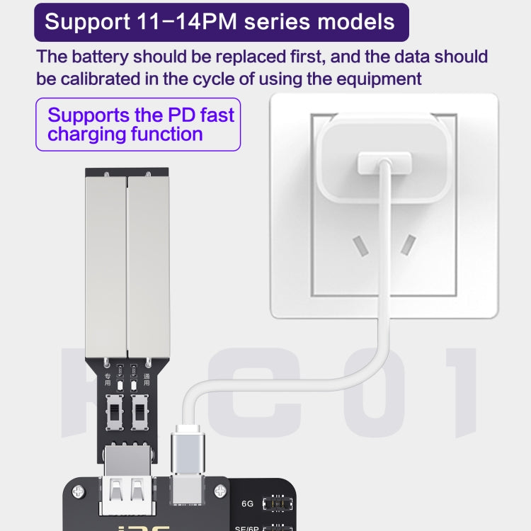 i2C KC01 Multi-function Comprehensive Battery Repair Instrument for iPhone 6-14 Pro Max, Version:High Configuration Version