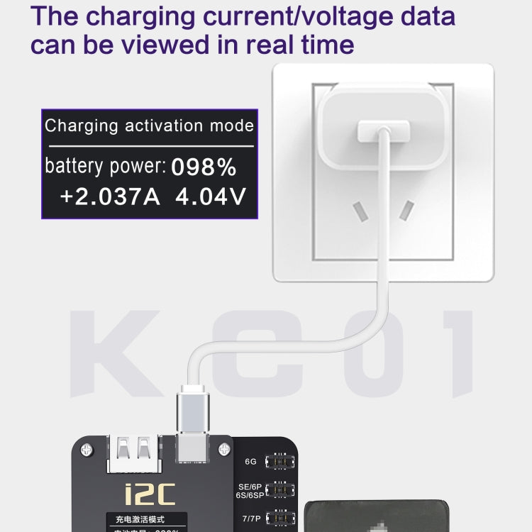 i2C KC01 Multi-function Comprehensive Battery Repair Instrument for iPhone 6-14 Pro Max, Version:High Configuration Version
