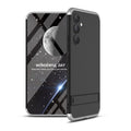For Samsung Galaxy A54 5G GKK Three Stage Splicing Full Coverage PC Phone Case(Black Silver)