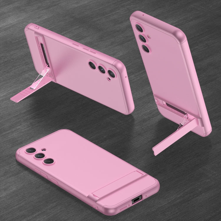 For Samsung Galaxy A54 5G GKK Three Stage Splicing Full Coverage PC Phone Case(Rose Gold)