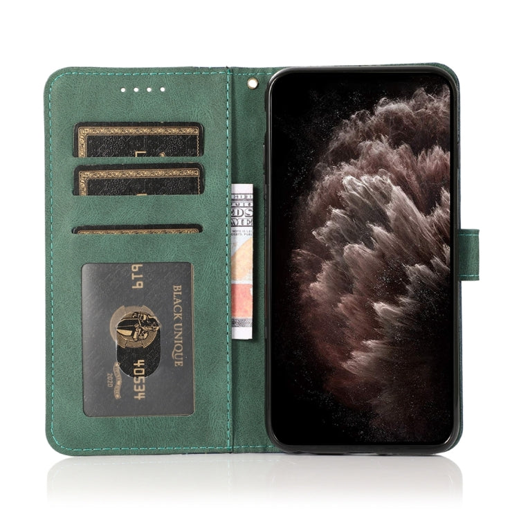 For Sony Xperia 10 V 2023 Dual-color Stitching Leather Phone Case(Blue Green)