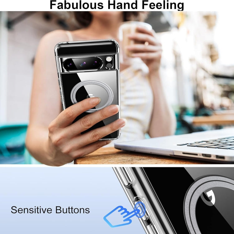For Google Pixel 8 Pro Transparent Frosted MagSafe Phone Case