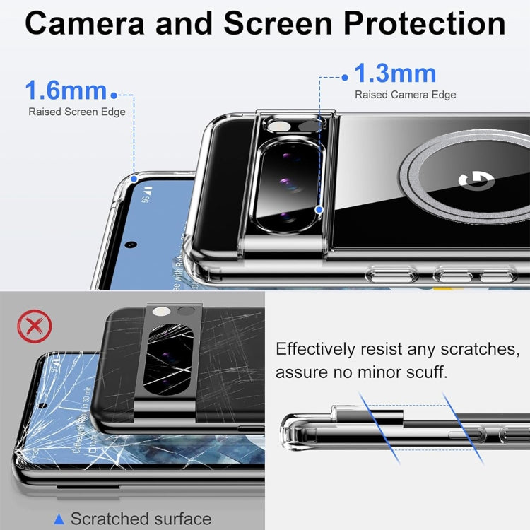 For Google Pixel 8 Pro Transparent Frosted MagSafe Phone Case