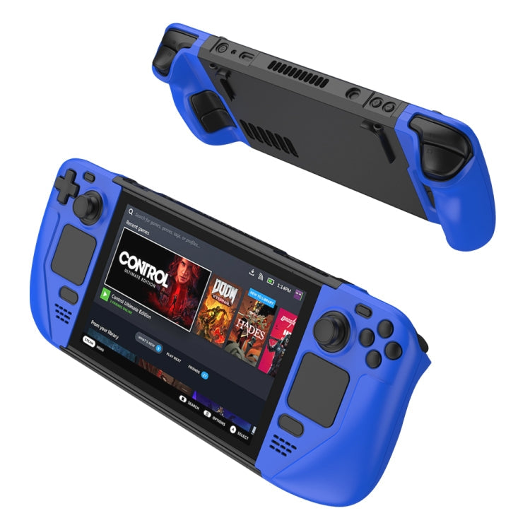 GKK For Steam Deck Color Contrast Anti-fall Game Console Case, GKK Case(Blue), GKK Case(Black), GKK Case(Red)