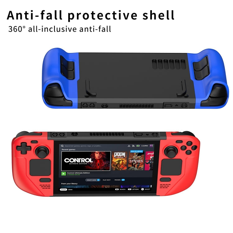 GKK For Steam Deck Color Contrast Anti-fall Game Console Case, GKK Case(Blue), GKK Case(Black), GKK Case(Red)