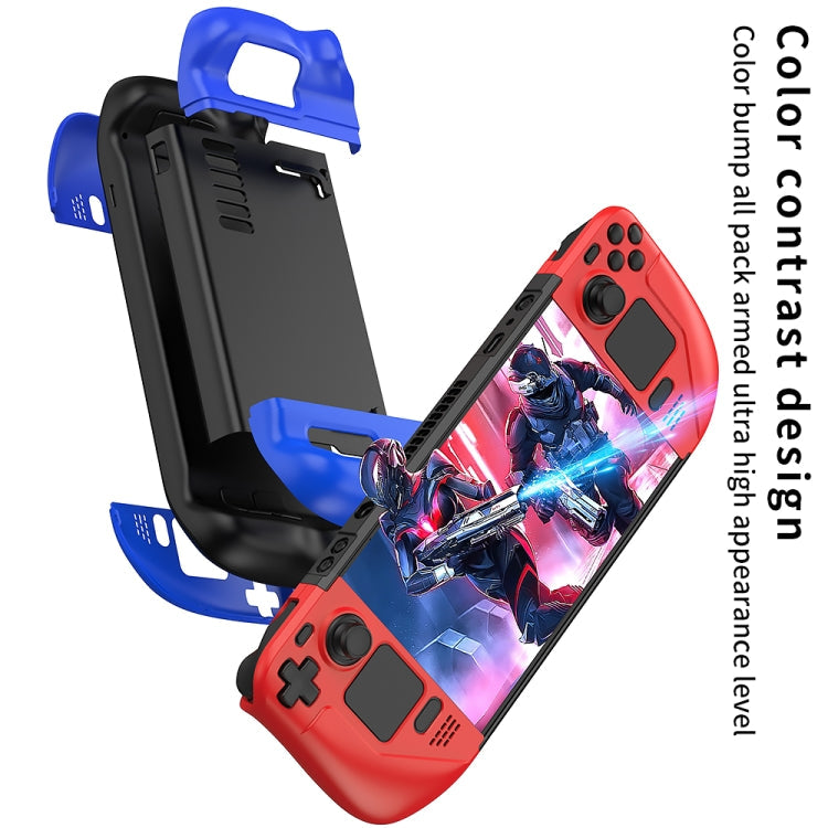 GKK For Steam Deck Color Contrast Anti-fall Game Console Case, GKK Case(Blue), GKK Case(Black), GKK Case(Red)