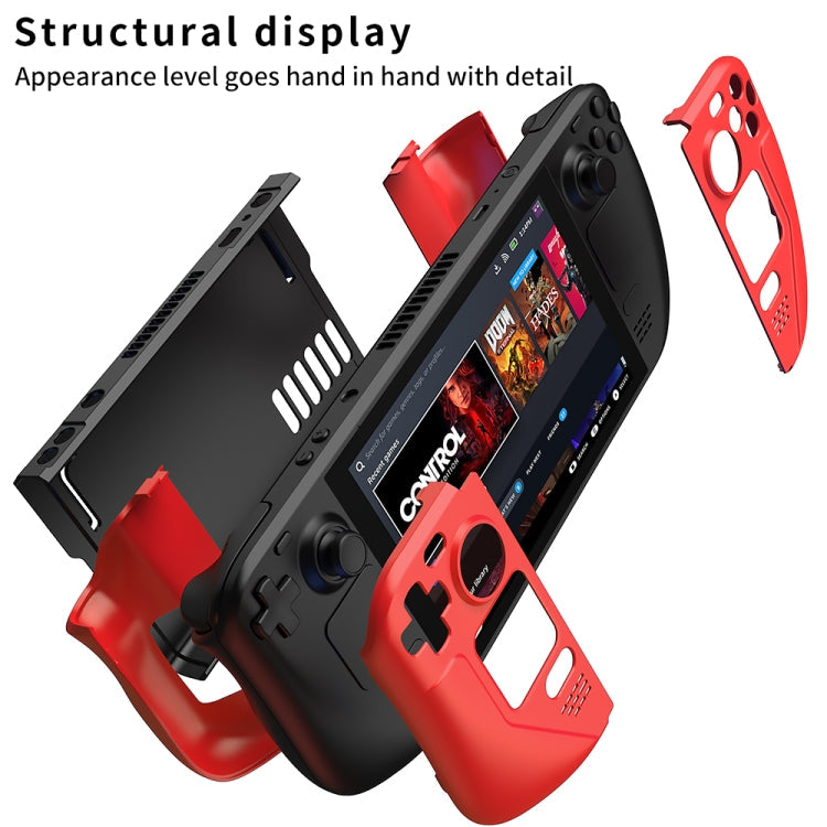GKK For Steam Deck Color Contrast Anti-fall Game Console Case, GKK Case(Blue), GKK Case(Black), GKK Case(Red)