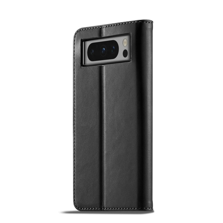 For Google Pixel 8 Pro LC.IMEEKE Calf Texture Horizontal Flip Leather Case(Black)