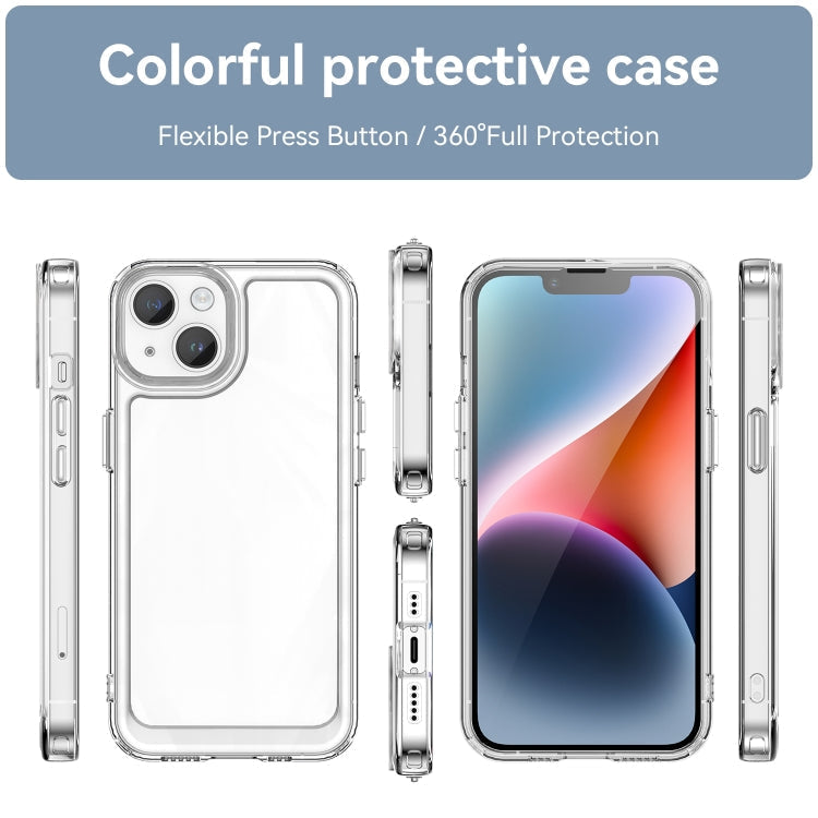 For iPhone 15 Candy Series TPU Phone Case(Transparent)