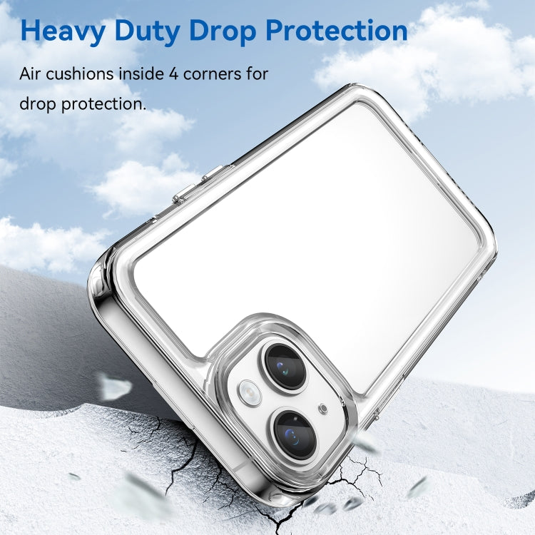 For iPhone 15 Candy Series TPU Phone Case(Transparent)