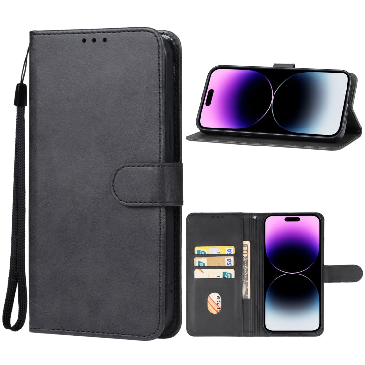 For iPhone 15 Pro Max Leather Phone Case(Black)