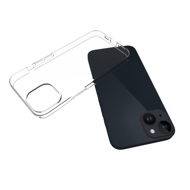 For iPhone 15 Waterproof Texture TPU Phone Case(Transparent)