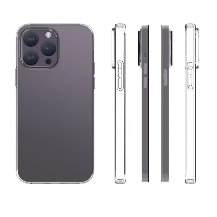 For iPhone 15 Pro Max Waterproof Texture TPU Phone Case(Transparent)