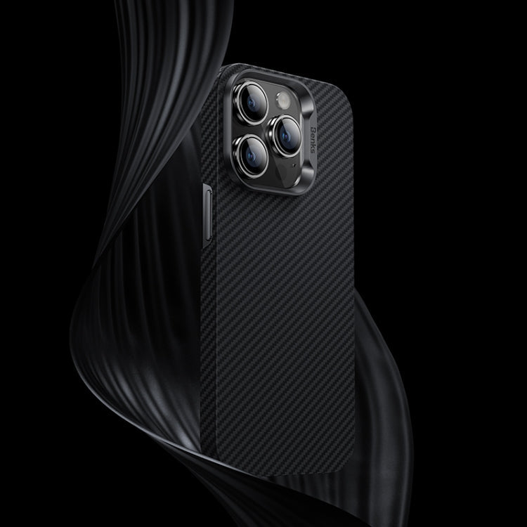 For iPhone 14 Pro Benks 600D MagSafe Kevlar Carbon Fiber Phone Case(Black)