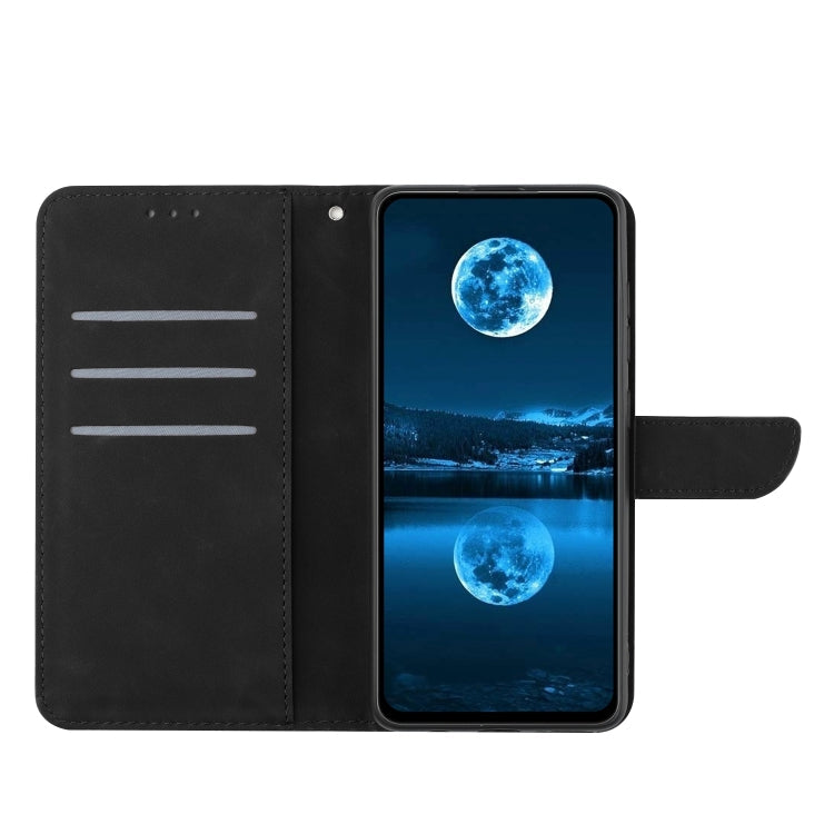 For Google Pixel 7a Stitching Embossed Leather Phone Case(Black)