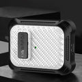 For AirPods Pro 2 Alpha Carbon Fiber Wireless Bluetooth Earphone Protective Case(White)