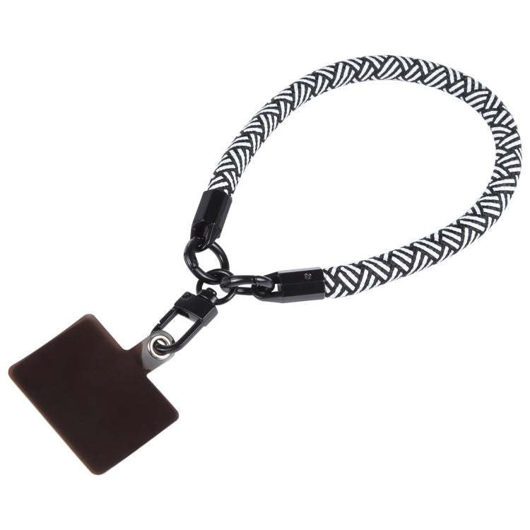 Universal Phone Short Lanyard(Matte Black + White)