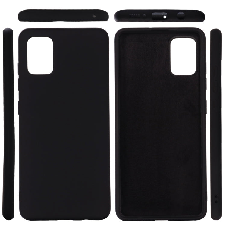 Solid Color Liquid Silicone Shockproof Full Coverage Protective Case, For Samsung Galaxy A51 5G