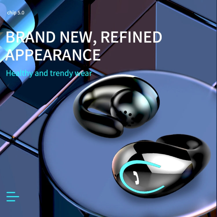 YX08 Ultra-light Ear-hook Stereo Wireless V5.0 Bluetooth Earphones, Binaural, Double