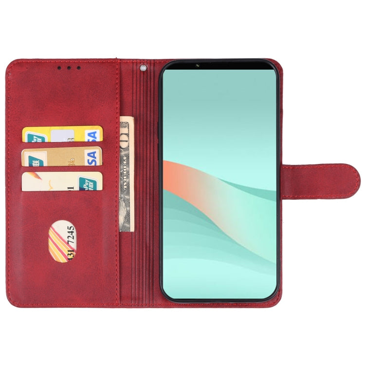 For Sony Xperia 10 VI Leather Phone Case(Red)