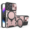 CD Texture Sliding Camshield Magnetic Holder Phone Case, For iPhone 14 Pro Max, For iPhone 13 Pro Max, For iPhone 13 Pro, For iPhone 13