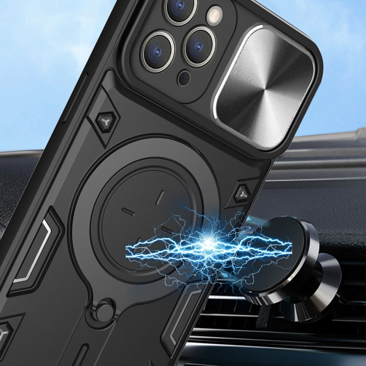 CD Texture Sliding Camshield Magnetic Holder Phone Case, For iPhone 12, For iPhone 12 Pro Max, For iPhone 12 Pro, For iPhone 11 Pro Max