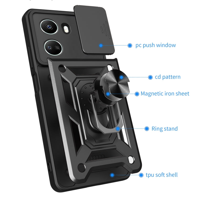 For Huawei nova 10 SE Sliding Camera Cover Design TPU Phone Case(Red)