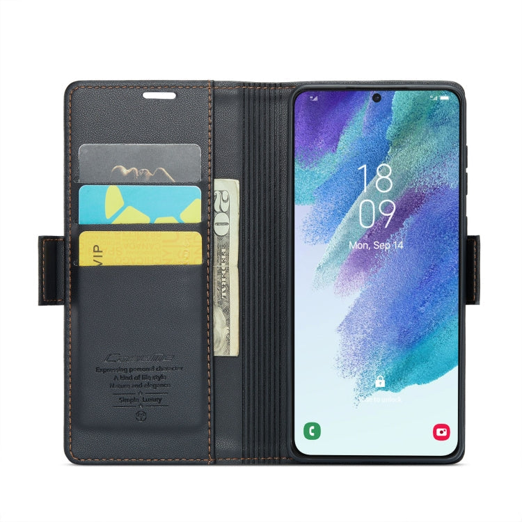 CaseMe 023 Butterfly Buckle Litchi Texture RFID Anti-theft Leather Phone Case, For Samsung Galaxy S21 FE 5G, For Samsung Galaxy A72, For Samsung Galaxy A53, For Samsung Galaxy S21 5G