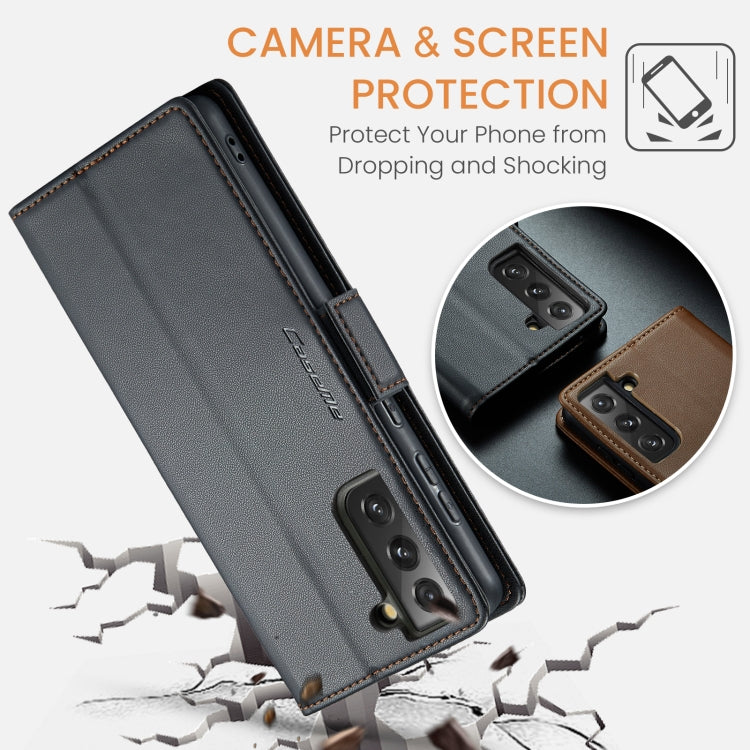 CaseMe 023 Butterfly Buckle Litchi Texture RFID Anti-theft Leather Phone Case, For Samsung Galaxy S21 FE 5G, For Samsung Galaxy A72, For Samsung Galaxy A53, For Samsung Galaxy S21 5G