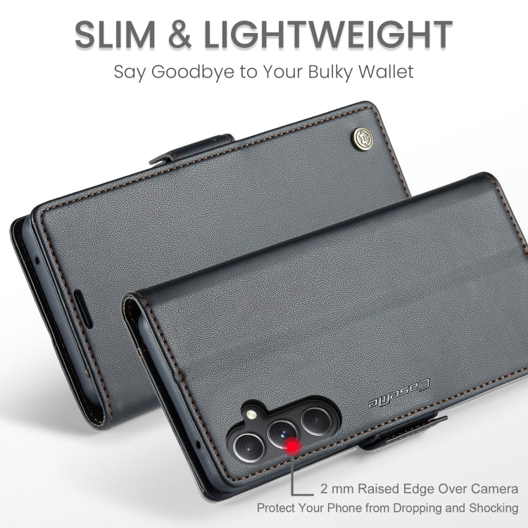 CaseMe 023 Butterfly Buckle Litchi Texture RFID Anti-theft Leather Phone Case, For Samsung Galaxy S23 FE 5G, For Samsung Galaxy A24 4G, For Samsung Galaxy A14 4G/5G, For Samsung Galaxy A34 5G