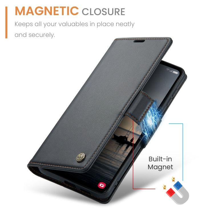 CaseMe 023 Butterfly Buckle Litchi Texture RFID Anti-theft Leather Phone Case, For Samsung Galaxy S23 FE 5G, For Samsung Galaxy A24 4G, For Samsung Galaxy A14 4G/5G, For Samsung Galaxy A34 5G