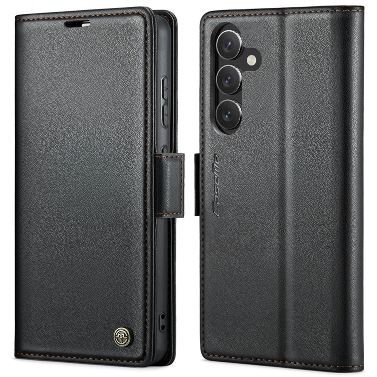 CaseMe 023 Butterfly Buckle Litchi Texture RFID Anti-theft Leather Phone Case, For Samsung Galaxy S24+, For Samsung Galaxy S24, For Samsung Galaxy A05s, For Samsung Galaxy A25 5G
