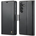 CaseMe 023 Butterfly Buckle Litchi Texture RFID Anti-theft Leather Phone Case, For Samsung Galaxy S24+, For Samsung Galaxy S24, For Samsung Galaxy A05s, For Samsung Galaxy A25 5G