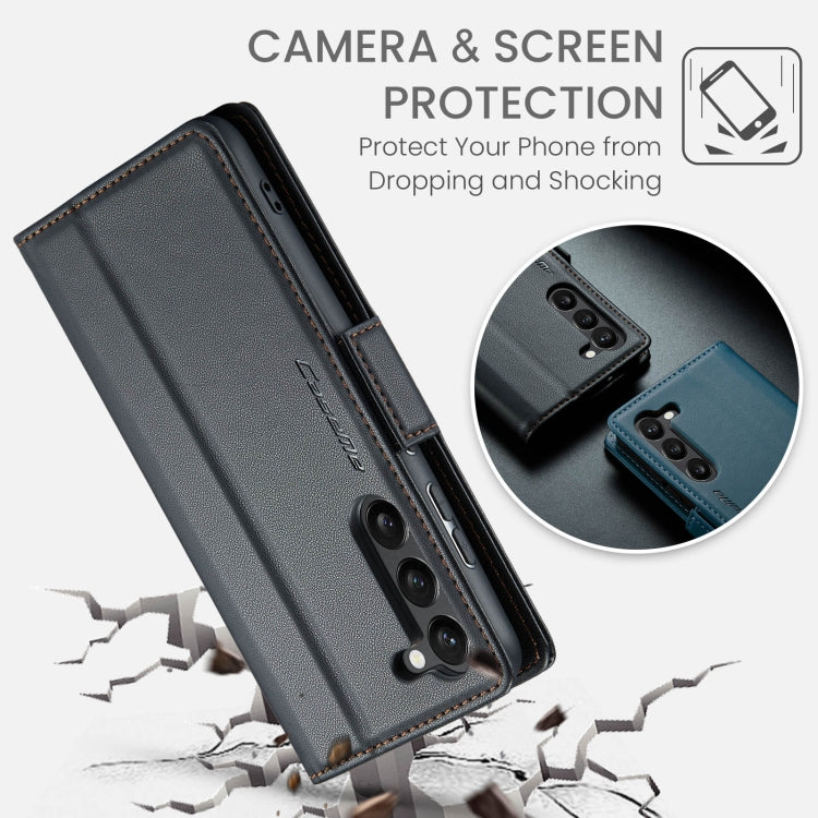 CaseMe 023 Butterfly Buckle Litchi Texture RFID Anti-theft Leather Phone Case, For Samsung Galaxy S24+, For Samsung Galaxy S24, For Samsung Galaxy A05s, For Samsung Galaxy A25 5G