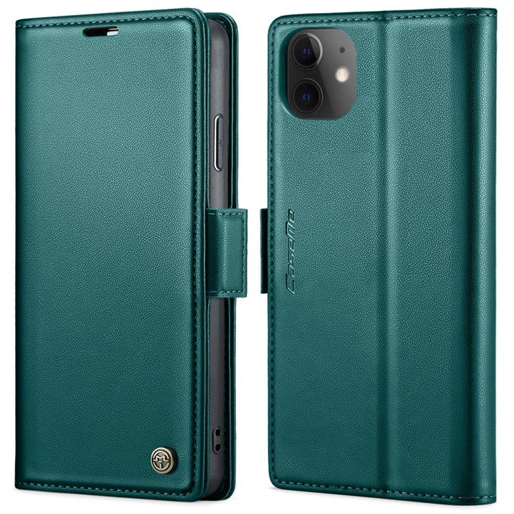 For iPhone 11 CaseMe 023 Butterfly Buckle Litchi Texture RFID Anti-theft Leather Phone Case(Pearly Blue)